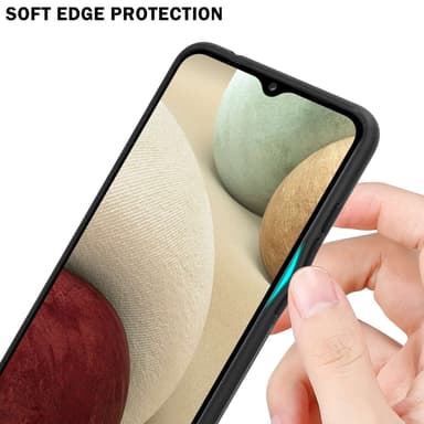 Samsung Galaxy A12 / M12 Skal Fodral Case (Svart)