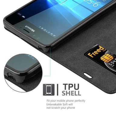 Nokia Lumia 950 Skal Fodral Case (Svart)