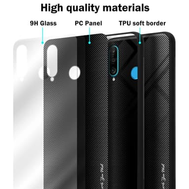 Huawei P30 LITE Skal Fodral Case (Svart)