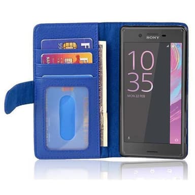 Sony Xperia X Plånboksfodral Skal (Blå)