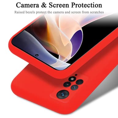 Xiaomi RedMi NOTE 11 PRO 4G / 5G Skal Fodral Case (Röd)