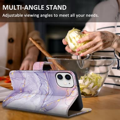 iPhone 11 Plånboksfodral Skal (Lila)
