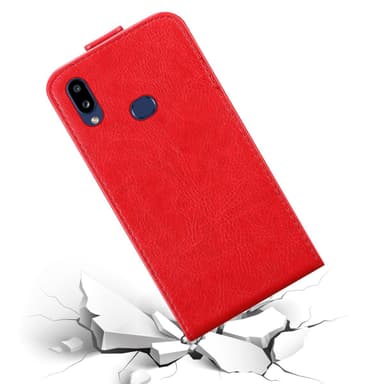 Samsung Galaxy A10s / M01s Flipfodral Skal (Röd)