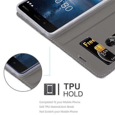 LG STYLUS 3 Plånboksfodral Skal (Grå)