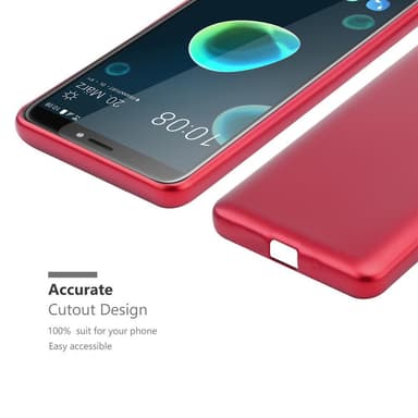 Skal HTC Desire 12 PLUS Fodral Case (Röd)