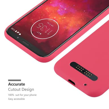 Skal Motorola MOTO Z3 PLAY Fodral Case (Röd)