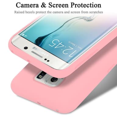 Samsung Galaxy S6 EDGE Skal Fodral Case (Rosa)