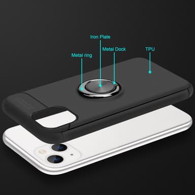 iPhone 14 Skal Fodral Case (Svart)