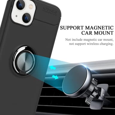 iPhone 14 Skal Fodral Case (Svart)