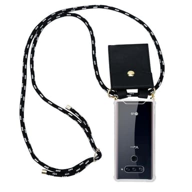 LG V40 Skal Fodral Kedja (Svart)