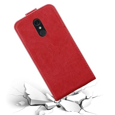 LG Q STYLUS Flipfodral Skal (Röd)