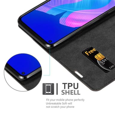 Huawei P40 LITE E Skal Fodral Case (Brun)