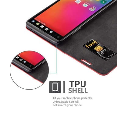 LG V20 Skal Fodral Case (Röd)