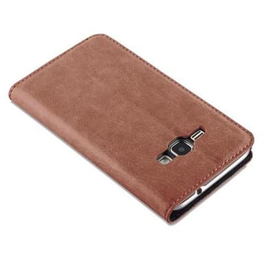 Samsung Galaxy J1 2016 Skal Fodral Case (Brun)
