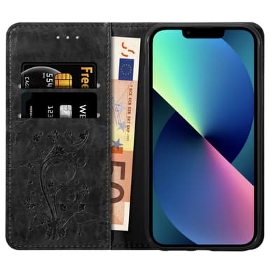 iPhone 13 MINI Plånboksfodral Skal (Svart)