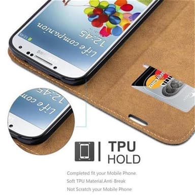Samsung Galaxy S4 Plånboksfodral Skal (Grå)