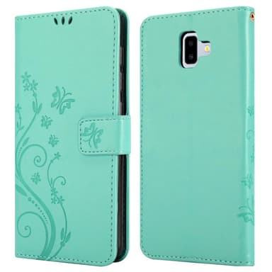 Samsung Galaxy J6 PLUS Plånboksfodral Skal (Turkos)
