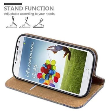 Samsung Galaxy S4 Plånboksfodral Skal (Grå)