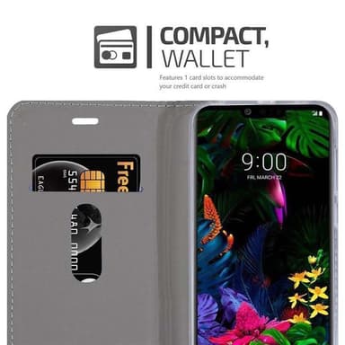 LG G8 ThinQ Plånboksfodral Skal (Grå)