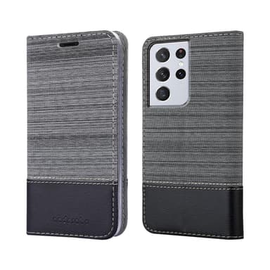 Samsung Galaxy S21 ULTRA Plånboksfodral Skal (Grå)