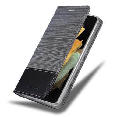 Samsung Galaxy S21 ULTRA Plånboksfodral Skal (Grå)