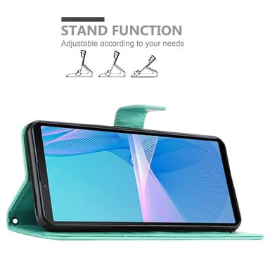 Sony Xperia 10 III Plånboksfodral Skal (Turkos)
