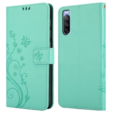 Sony Xperia 10 III Plånboksfodral Skal (Turkos)