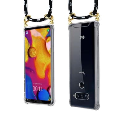 LG V40 Skal Fodral Kedja (Svart)