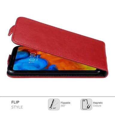 LG Q STYLUS Flipfodral Skal (Röd)