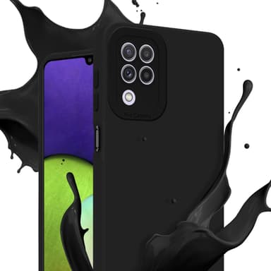 Samsung Galaxy A22 4G Skal Fodral Case (Svart)