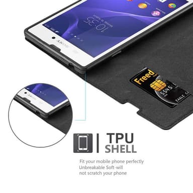 Sony Xperia T3 Skal Fodral Case (Svart)