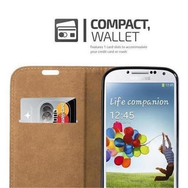 Samsung Galaxy S4 Plånboksfodral Skal (Grå)
