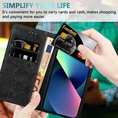 iPhone 13 MINI Plånboksfodral Skal (Svart)
