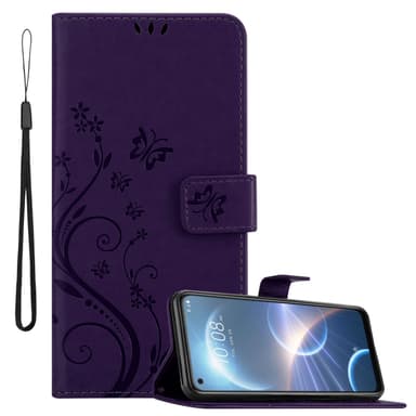 HTC Desire 22 PRO Plånboksfodral Skal (Lila)