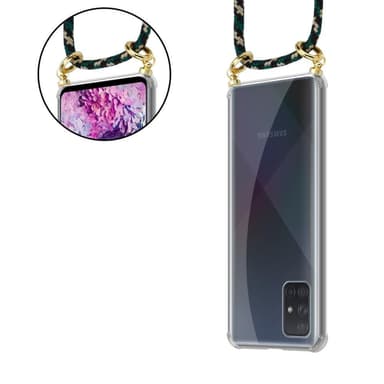 Samsung Galaxy A71 4G Skal Fodral Kedja (Brun)