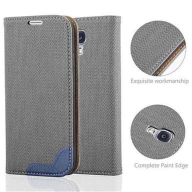 Samsung Galaxy S4 Plånboksfodral Skal (Grå)