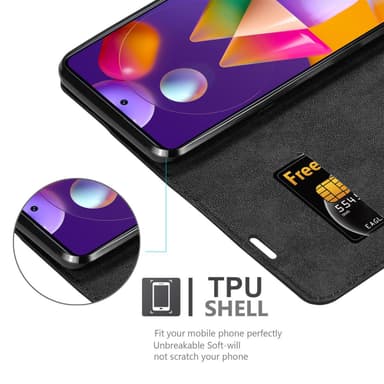 Samsung Galaxy M31s Skal Fodral Case (Svart)