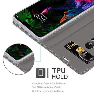 LG G8 ThinQ Plånboksfodral Skal (Grå)