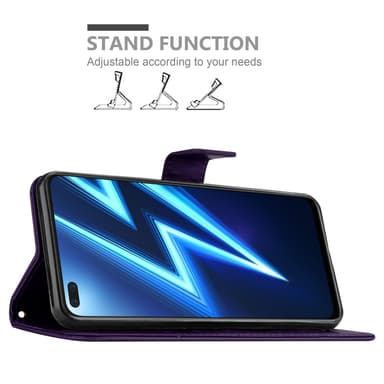 Realme 6 PRO Plånboksfodral Skal (Lila)