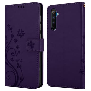 Realme 6 PRO Plånboksfodral Skal (Lila)