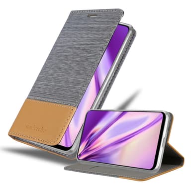 Oppo A94 5G Plånboksfodral Skal (Grå)