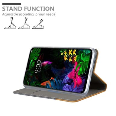 LG G8 ThinQ Plånboksfodral Skal (Grå)