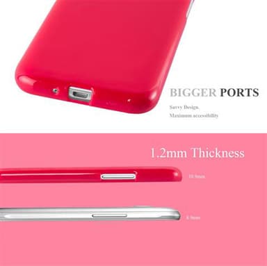 Samsung Galaxy J1 2015 Skal Fodral Case (Röd)