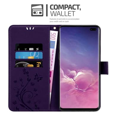 Samsung Galaxy S10 PLUS Plånboksfodral Skal (Lila)