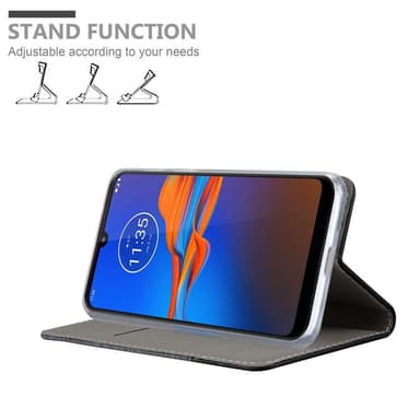 Motorola MOTO E6 PLUS Plånboksfodral Skal (Grå)