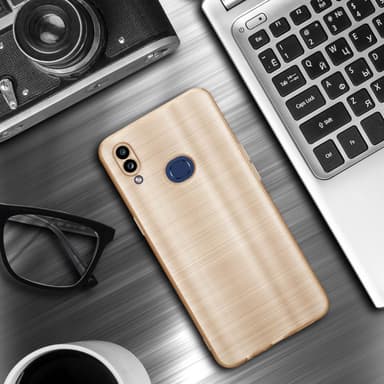 Samsung Galaxy A10s / M01s Skal Fodral Case (Guld)