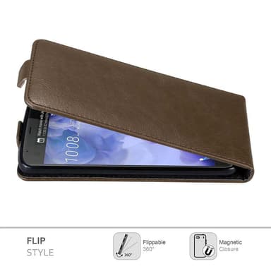 HTC U ULTRA Flipfodral Skal (Brun)