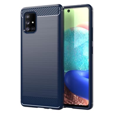 Samsung Galaxy A71 4G Skal Fodral Case (Blå)