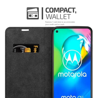Motorola MOTO G8 POWER LITE Skal Fodral Case (Röd)