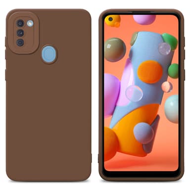 Samsung Galaxy A11 / M11 Skal Fodral Case (Brun)